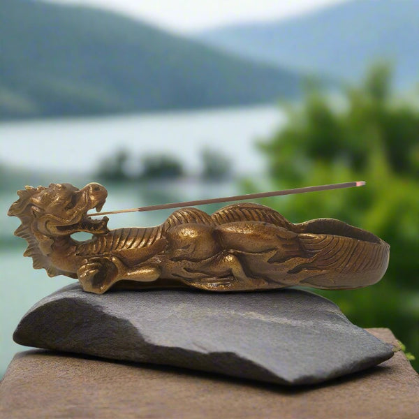 Lying Dragon Incense Holder Antique Color at World Of Decor NZ