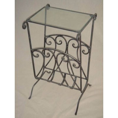 Glass Side Table/Magazine Rack Table at World Of Decor NZ