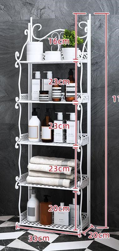 Metal Stand 5 Shelves - White Furniture at World Of Decor NZ