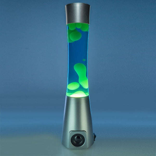 Silver/Blue/Yellow Lava Lamp Bluetooth Speaker LAVA LAMP at World Of Decor NZ