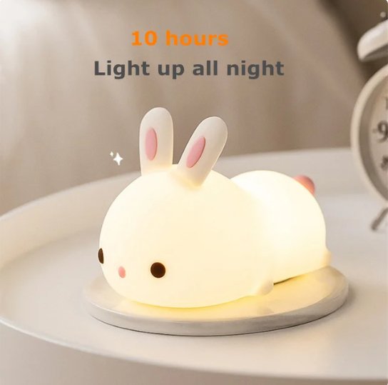 Soft Touch Silicone LED Lovely Bunny LAMP at World Of Decor NZ