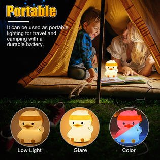 Soft Touch Silicone LED Ninja Duck LAMP at World Of Decor NZ