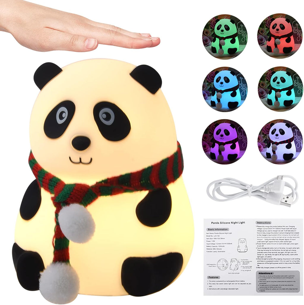 Soft Touch Silicone LED Panda LAMP at World Of Decor NZ
