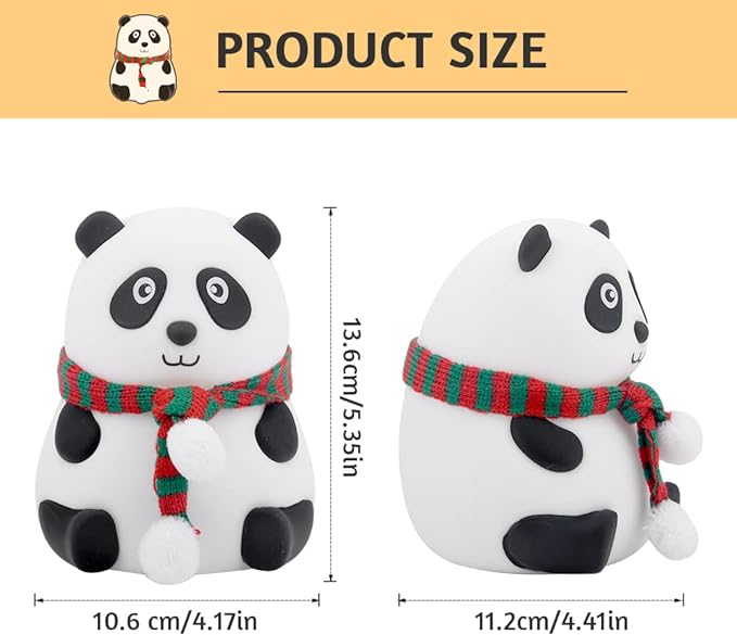Soft Touch Silicone LED Panda LAMP at World Of Decor NZ