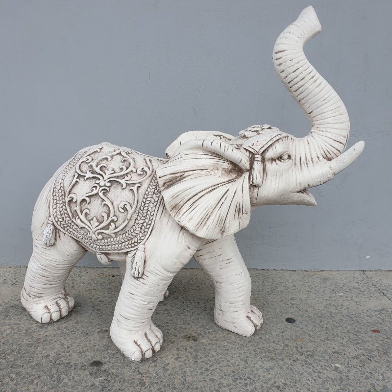 Trunk Up Elephant Statue GARDEN & OUTDOOR at World Of Decor NZ