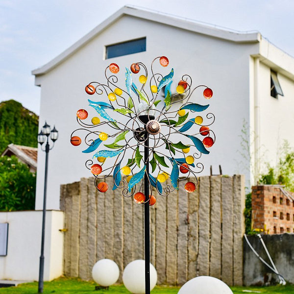 Wind Spinner Solar Light - Floral GARDEN & OUTDOOR at World Of Decor NZ