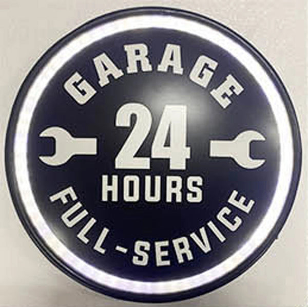 24 Hr LED Garage Sign* Wall Art, Affirmations & Hangings at World Of Decor NZ