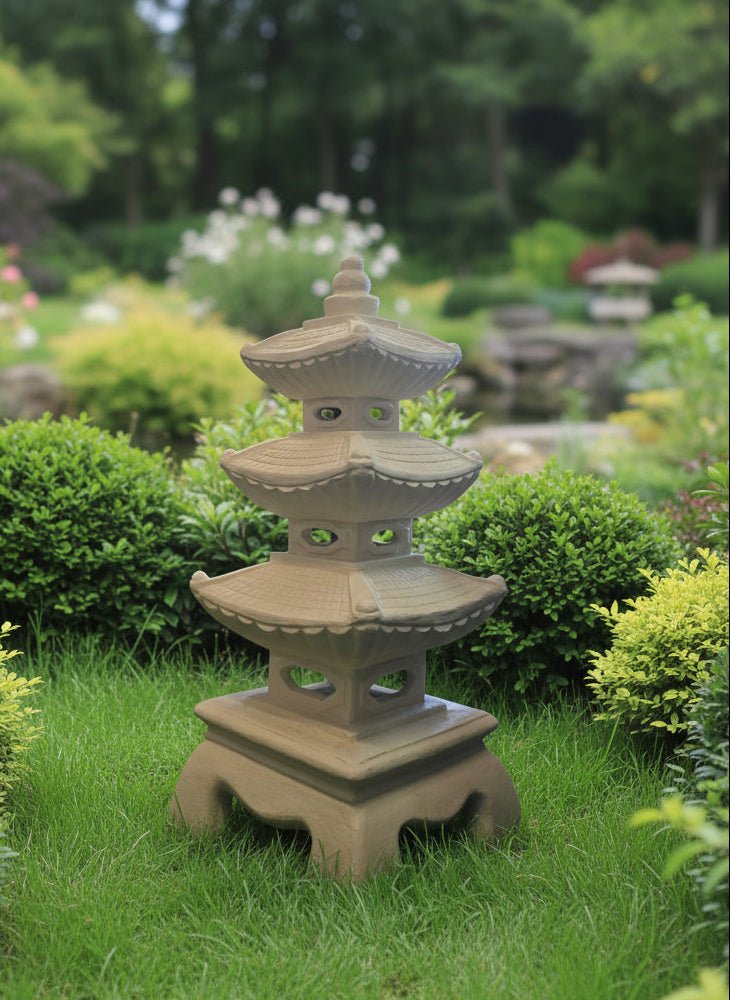 3 Tier Oriental Garden Lamp 125cm GARDEN & OUTDOOR at World Of Decor NZ