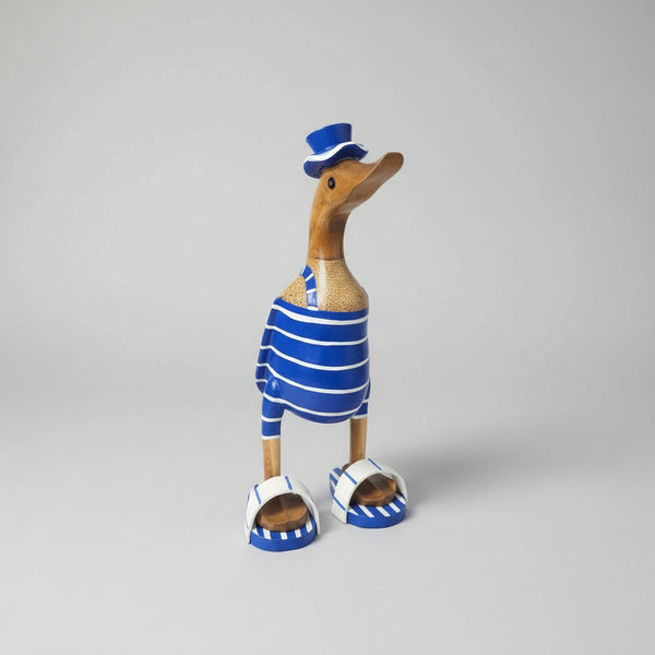 Duck With Jandles Blue strip