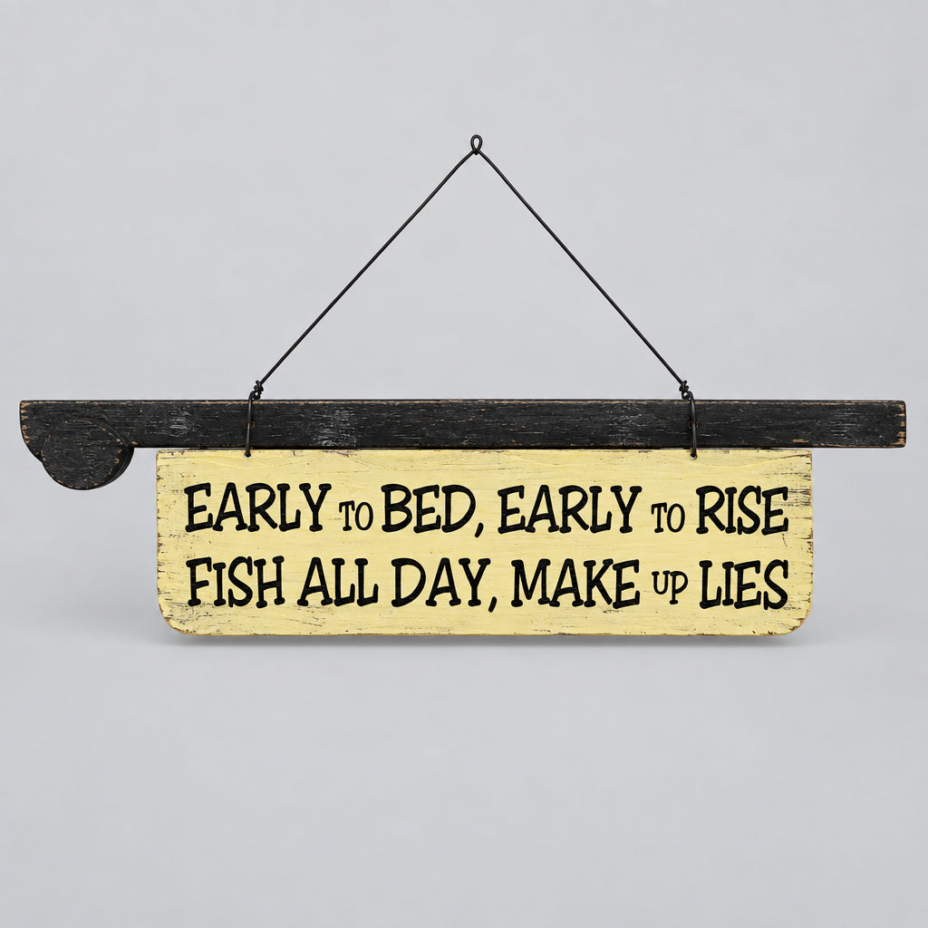 Early To Bed Sign WALLHANGING at World Of Decor NZ