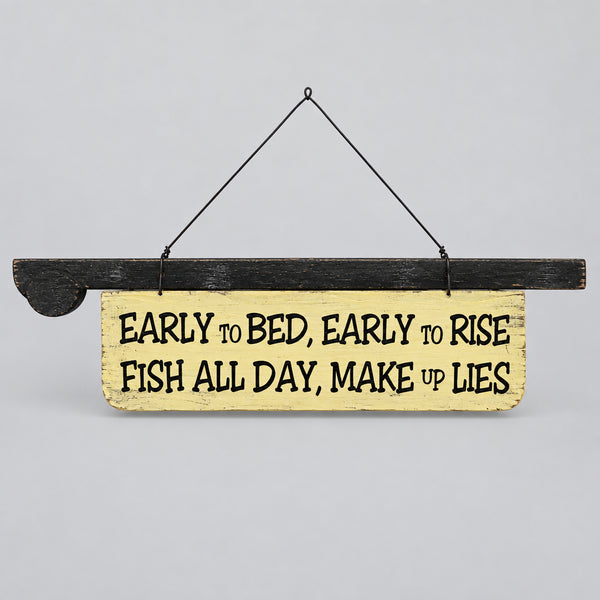 Early To Bed Sign WALLHANGING at World Of Decor NZ