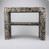 Teak Slab Hall Table-Blackwash at World Of Decor NZ