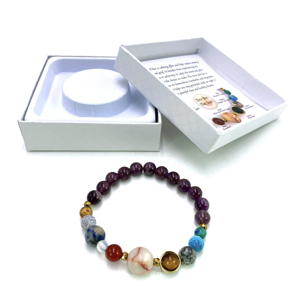 Amethyst Solar System Bracelet CRYSTAL at World Of Decor NZ