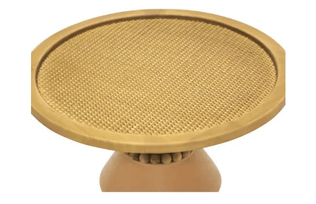 Arezu Metal Beaded Sidetable Furniture at World Of Decor NZ