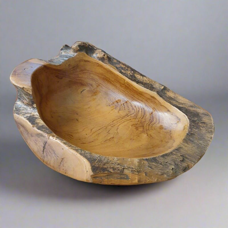 Arosi Teak Rustic Bowl 40cm Home Accessories at World Of Decor NZ