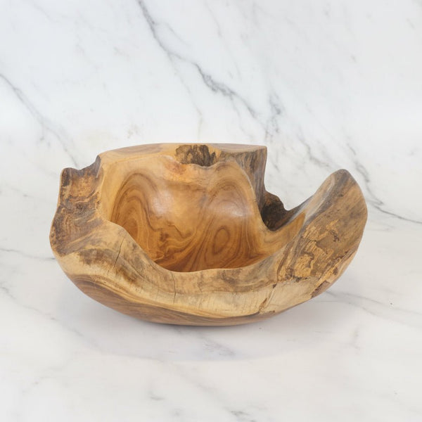 Arosi Teak Rustic Wooden Bowl - A Home Accessories at World Of Decor NZ