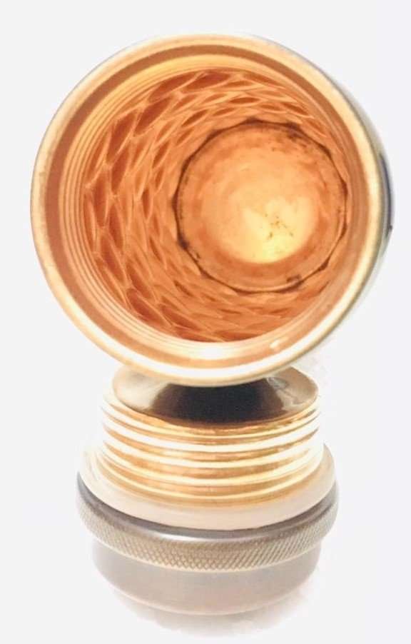 Ayurveda Copper Blue Patterned Bottle 750 ml CRYSTAL BOTTLE at World Of Decor NZ