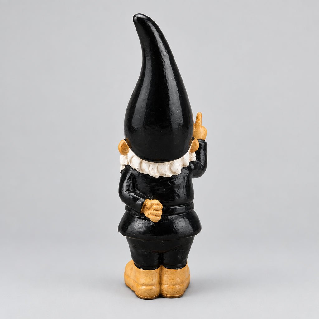 Baby Gnome Peace 20cm-Black SCULPTURE/ORNAMENT & ANIMAL at World Of Decor NZ