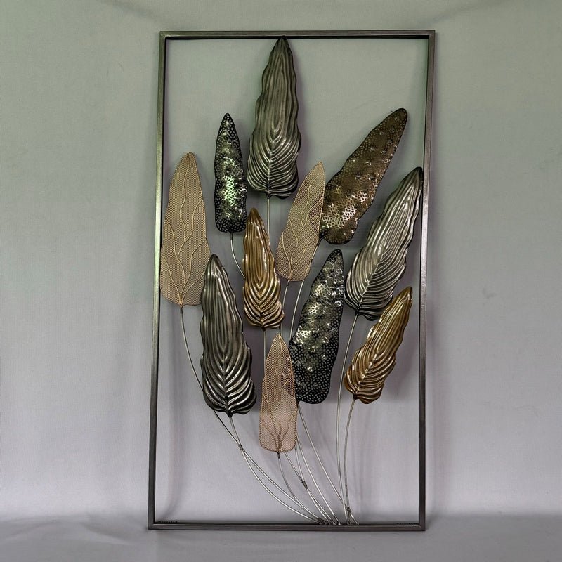 Black And Brown Leaves Wall Art 51x89cm Wall Art, Affirmations & Hangings at World Of Decor NZ