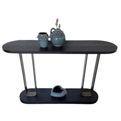Black & Gold Console Table 132x35x83cm Furniture at World Of Decor NZ