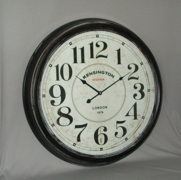 Black Kensington Clock 62cm CLOCK at World Of Decor NZ