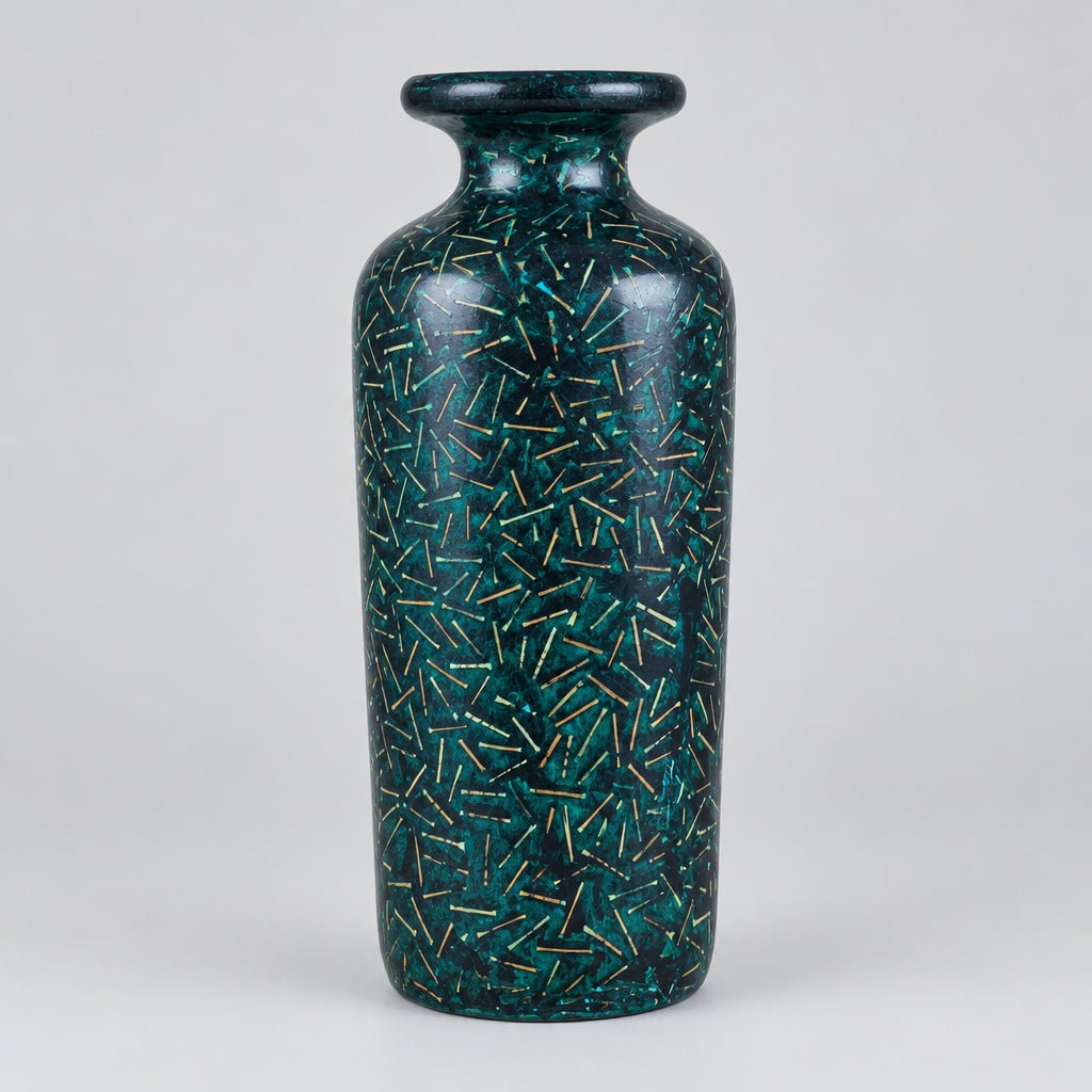 Botttle Vase With Bamboo Inlay VASES at World Of Decor NZ