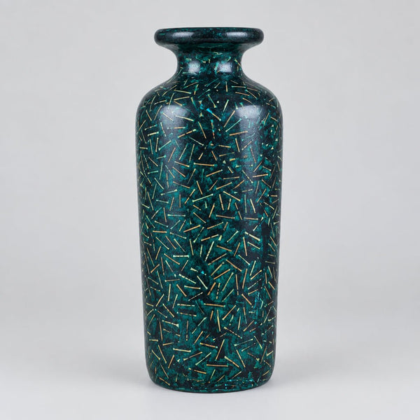 Botttle Vase With Bamboo Inlay VASES at World Of Decor NZ
