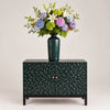 Botttle Vase With Bamboo Inlay VASES at World Of Decor NZ