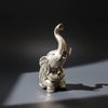 Brass Elephant Trunk Up 12cm-Silver SCULPTURE/ORNAMENT & ANIMAL at World Of Decor NZ