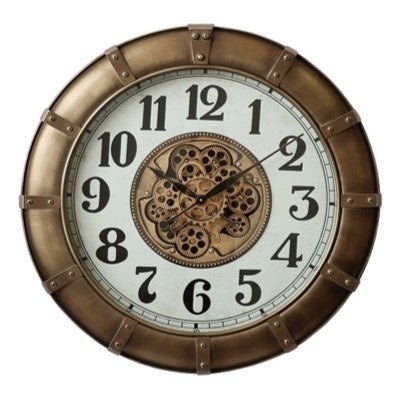 Bronze Gear Clock 80cm CLOCK at World Of Decor NZ