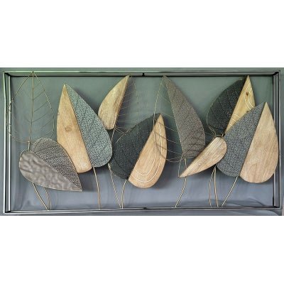 Brown And Grey Leaves Wall Art 135cm Wall Art, Affirmations & Hangings at World Of Decor NZ