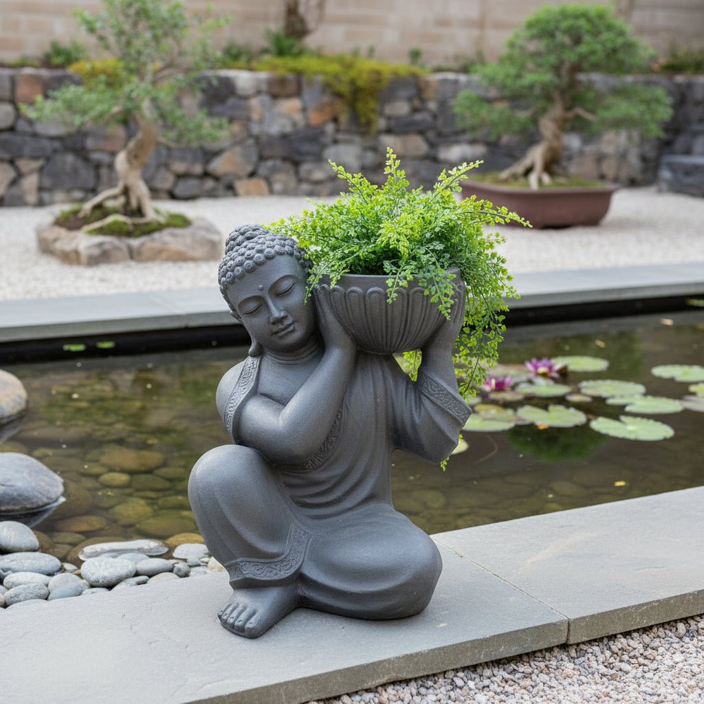 Buddha_Bowl_On_Shoulder_planter_NZ BUDDHA at World Of Decor NZ