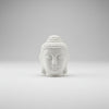 Buddha Head Oil Burner - White INCENSE at World Of Decor NZ