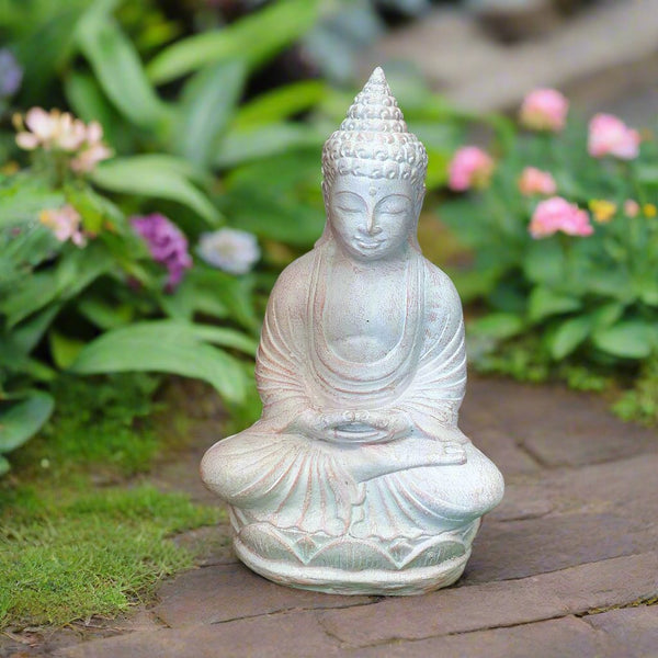 Buddha Statue 46cm - Cream at World Of Decor NZ