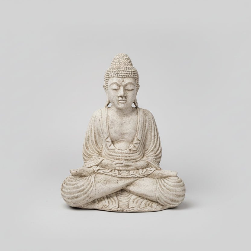 Buddha Statue 50cm - Cream BUDDHA at World Of Decor NZ