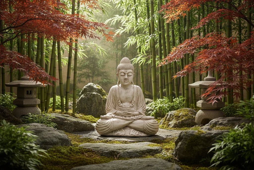 Buddha Statue 50cm - Cream BUDDHA at World Of Decor NZ