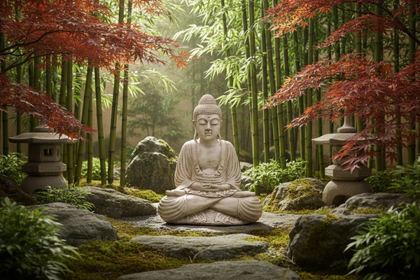 Buddha Statue 50cm - Cream BUDDHA at World Of Decor NZ