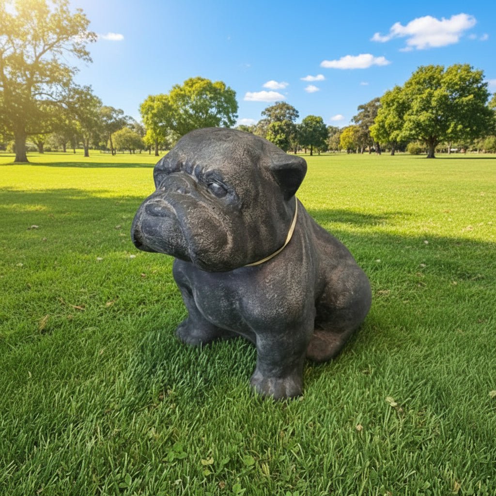 Bull Dog 40cm Grey GARDEN & OUTDOOR at World Of Decor NZ