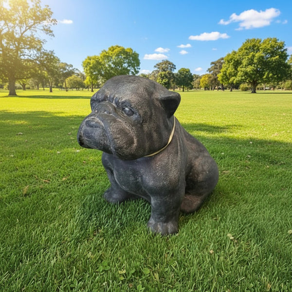 Bull Dog 40cm Grey GARDEN & OUTDOOR at World Of Decor NZ
