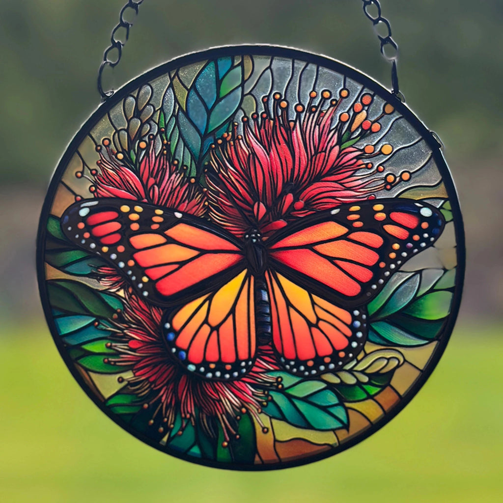 Butterfly Stained Glass Hanger 11.5cm Wall Art, Affirmations & Hangings at World Of Decor NZ