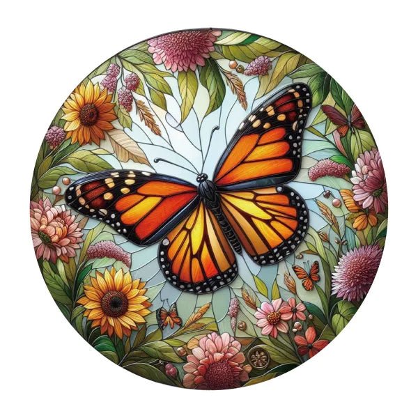 Butterfly Stained Glass Hanger WALLHANGING at World Of Decor NZ