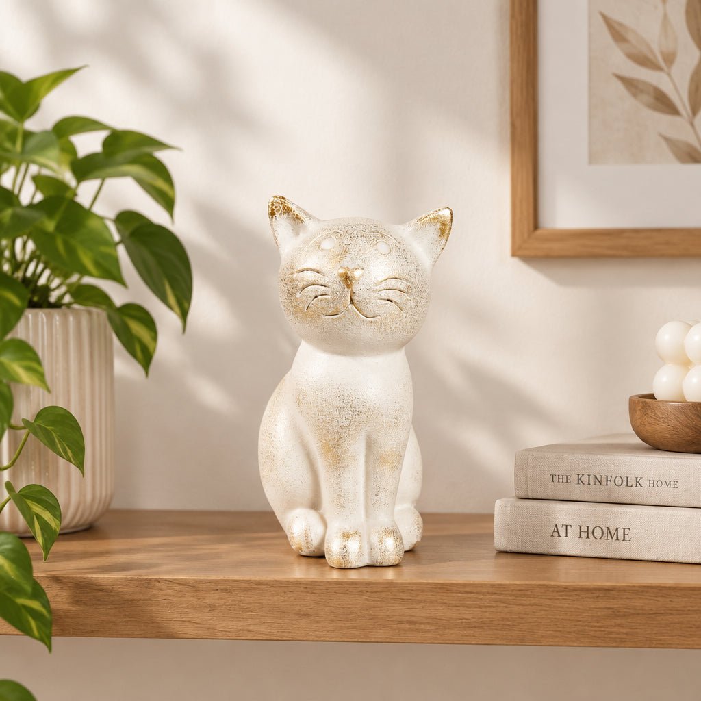 Cat 9.5x6.5x14cm Poly Resin Figurines & Animals at World Of Decor NZ