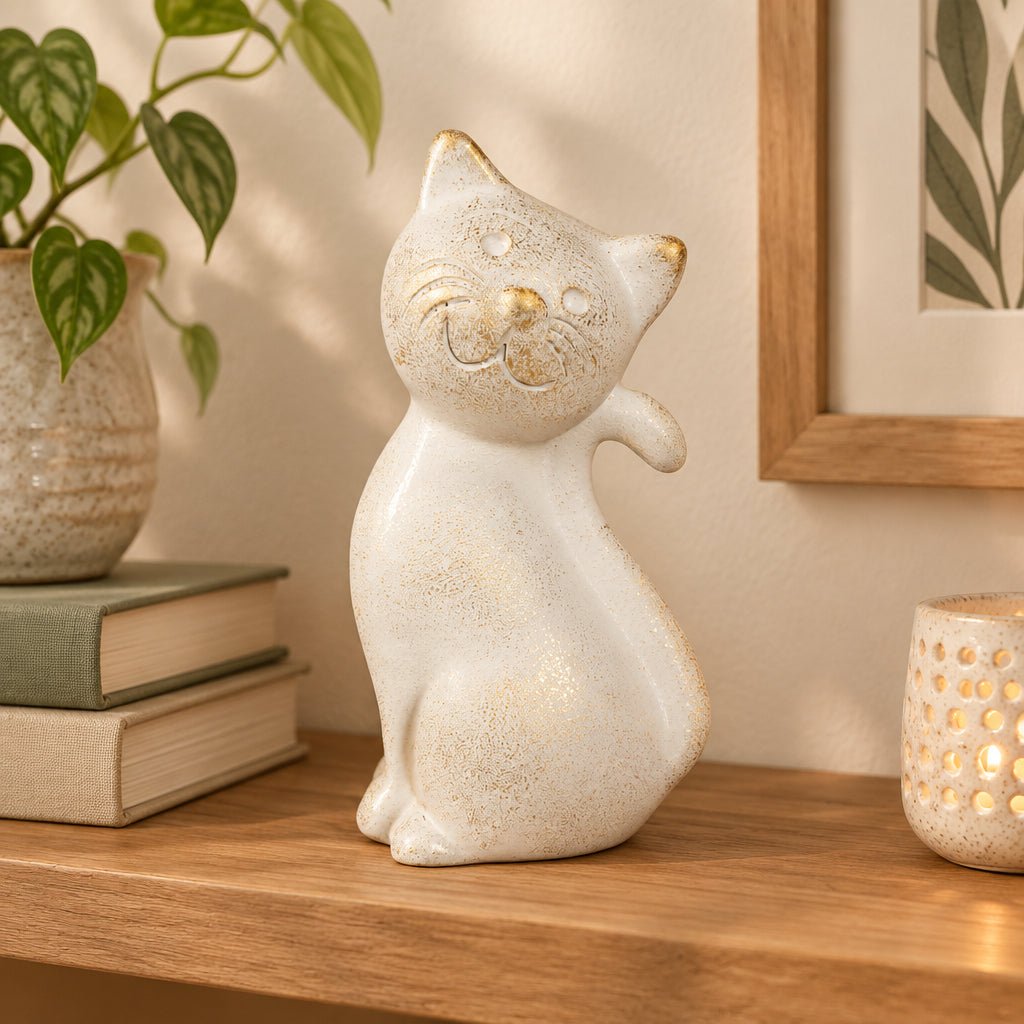 Cat Tail Up Poly Resin Figurines & Animals at World Of Decor NZ