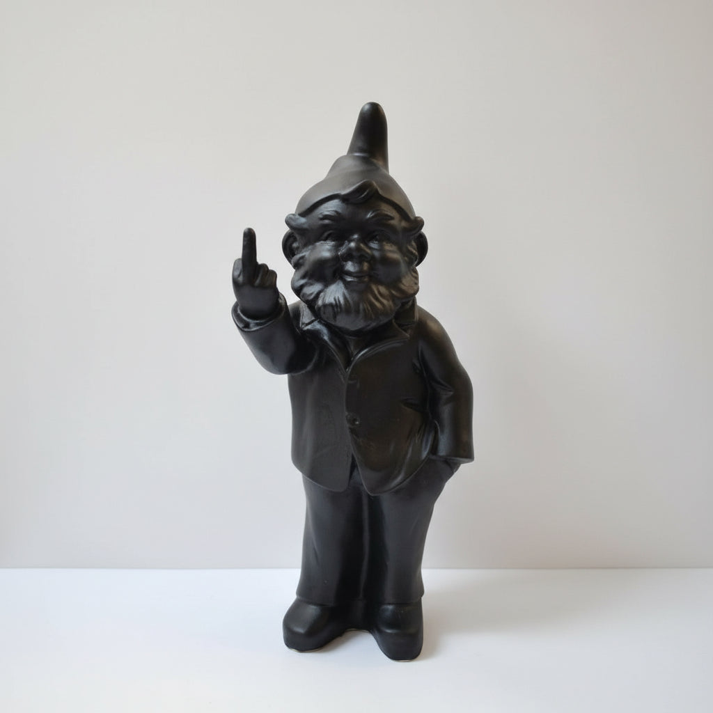 Cheeky Baby Gnome 20cm Black SCULPTURE/ORNAMENT & ANIMAL at World Of Decor NZ