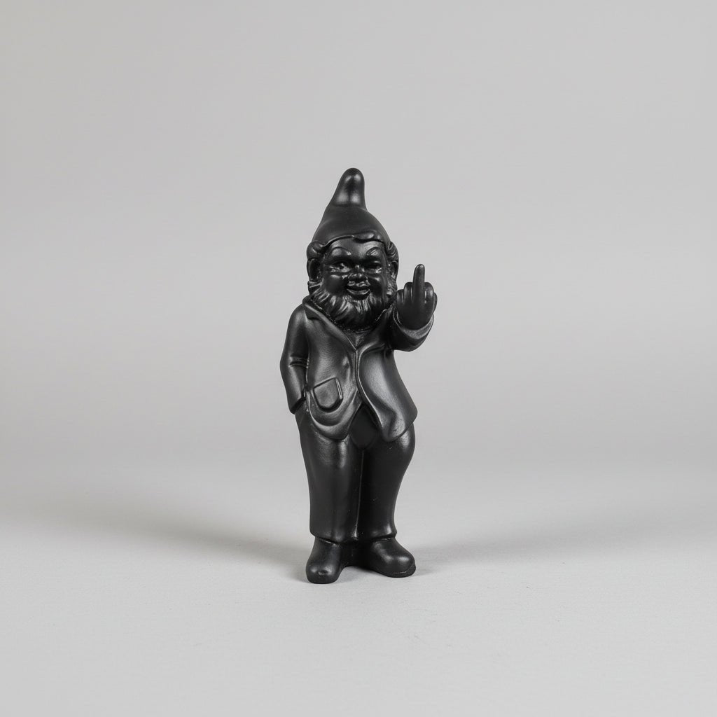Cheeky Baby Gnome 20cm - Black SCULPTURE/ORNAMENT & ANIMAL at World Of Decor NZ