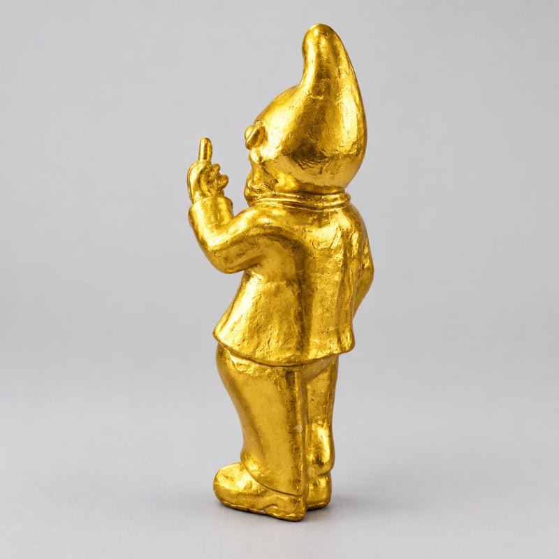 Cheeky Baby Gnome 20cm-Gold Poly Resin Figurines & Animals at World Of Decor NZ