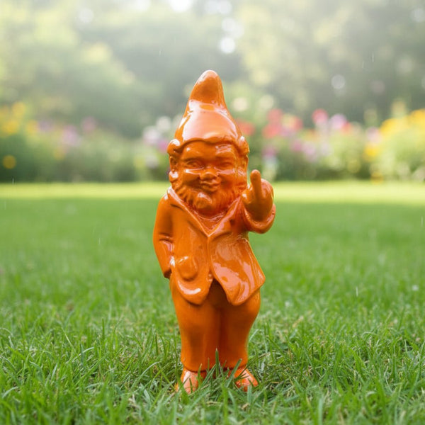 Cheeky Baby Gnome 20cm-Orange SCULPTURE/ORNAMENT & ANIMAL at World Of Decor NZ
