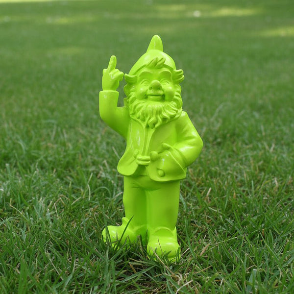 Cheeky Gnome 35cm - Green SCULPTURE/ORNAMENT & ANIMAL at World Of Decor NZ
