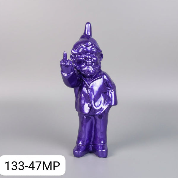 Cheeky Gnome 35cm-Metallic Purple SCULPTURE/ORNAMENT & ANIMAL at World Of Decor NZ