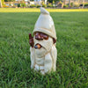 Cheeky Gnome With Cigar White 50cm SCULPTURE/ORNAMENT & ANIMAL at World Of Decor NZ